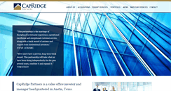 Desktop Screenshot of capridgepartners.com